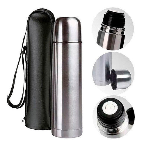 Termo Elite 500 ml en Acero Inoxidable con funda incluida